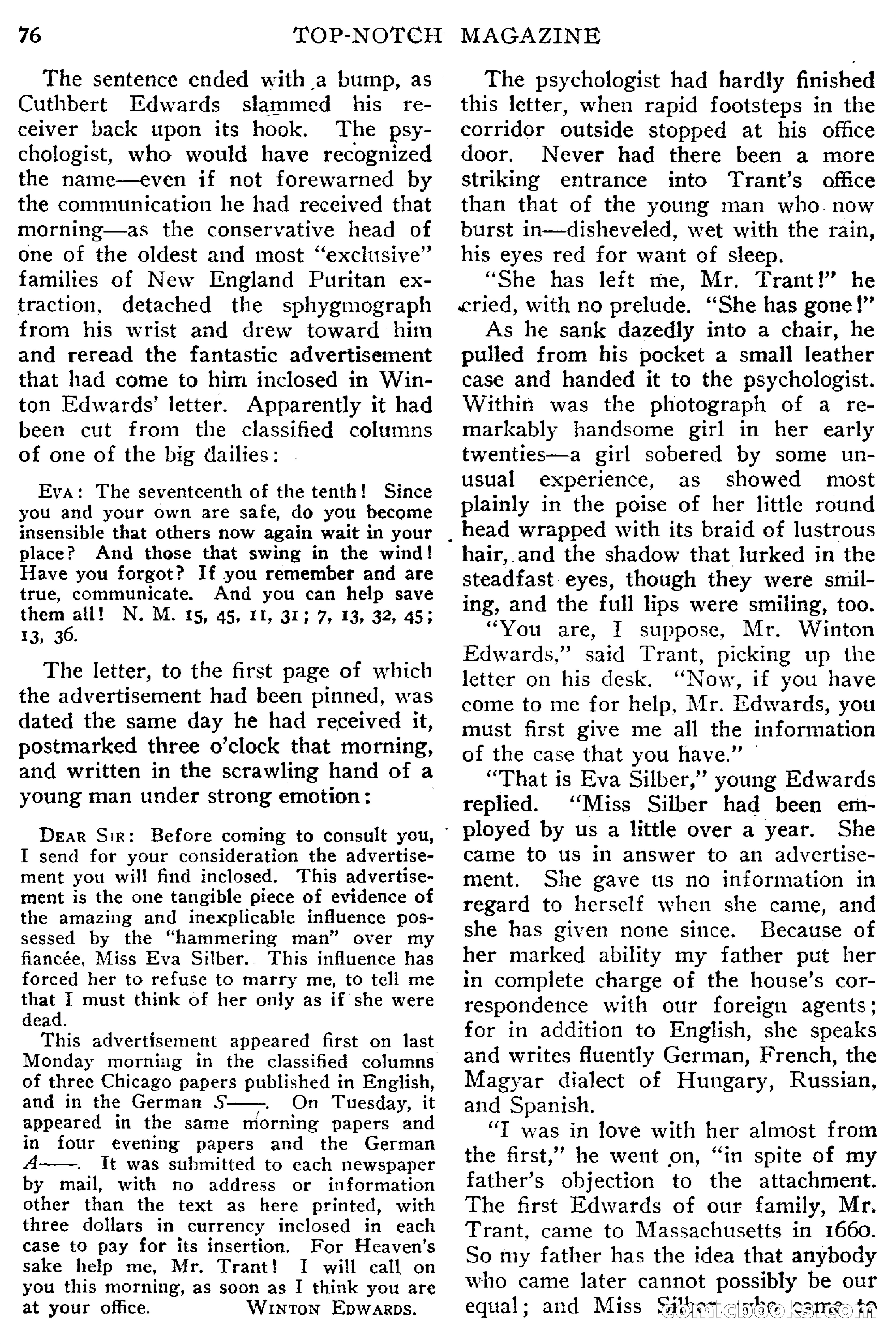 Top-Notch Magazine, May 1, 1915 — page 82 of 232