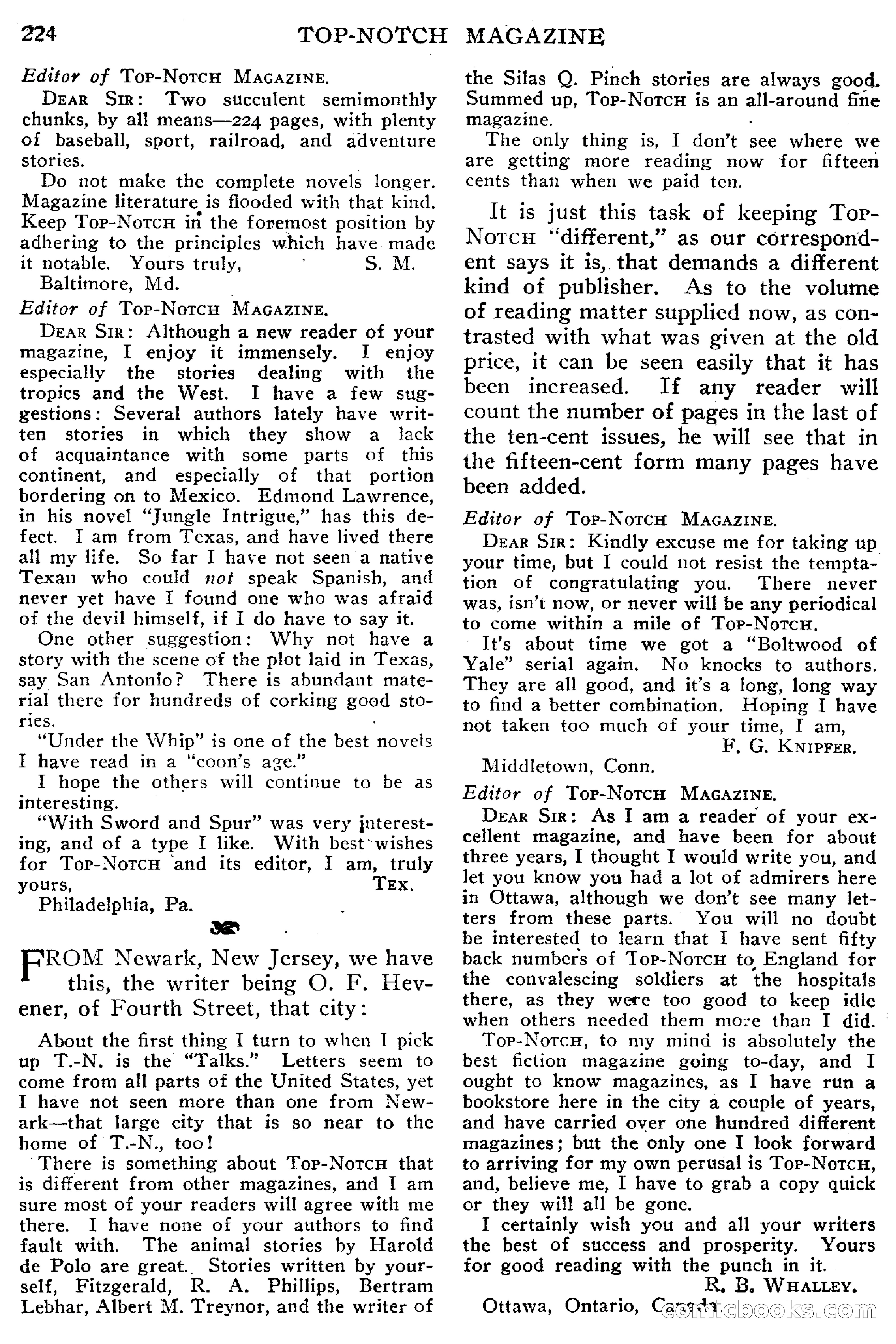 Top-Notch Magazine, May 1, 1915 — page 230 of 232