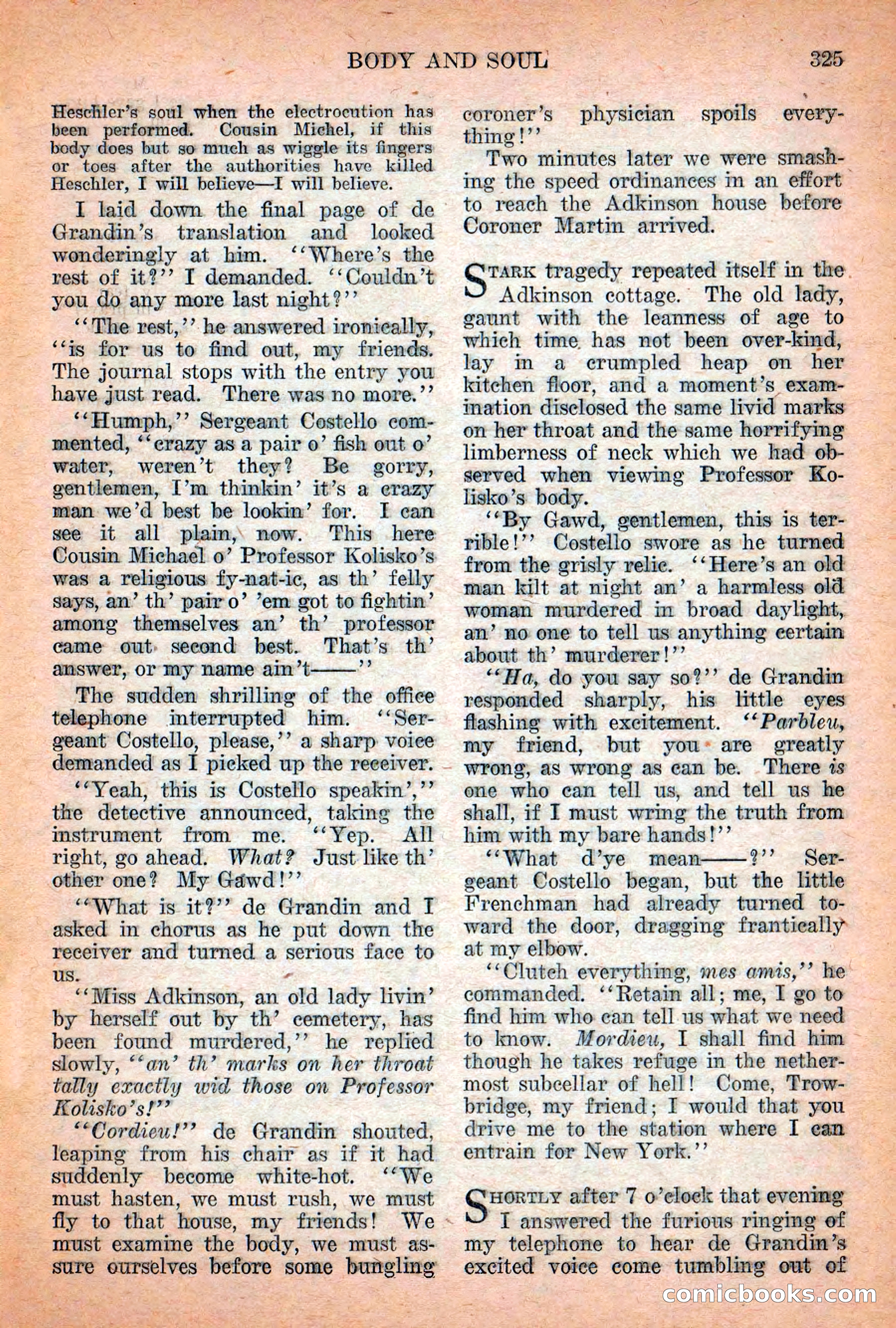 Weird Tales, Vol. 12 No. 3 — page 39: Pulp Fiction, 1928