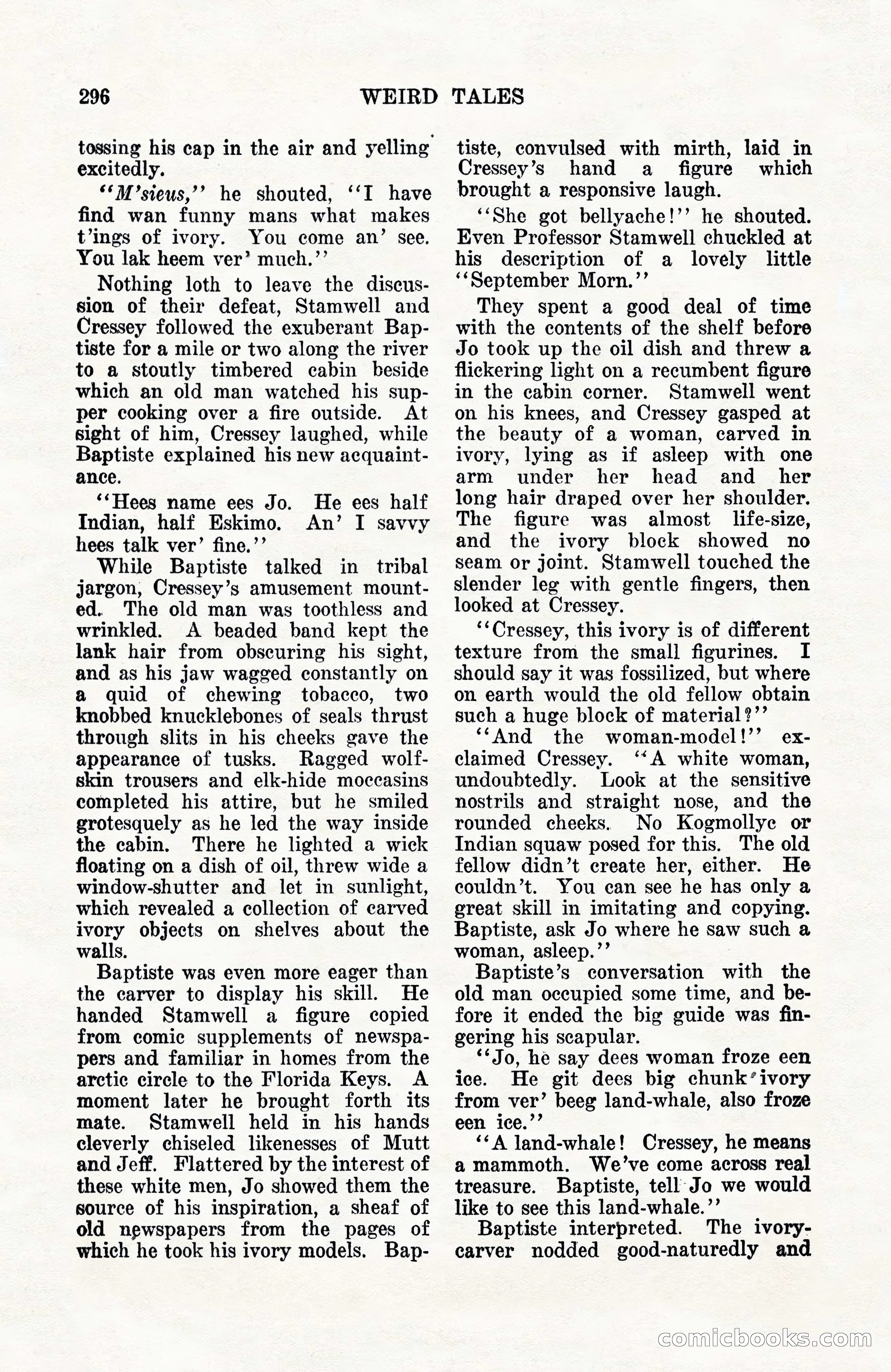 Weird Tales, Vol. 10, No. 3 — page 10 of 148