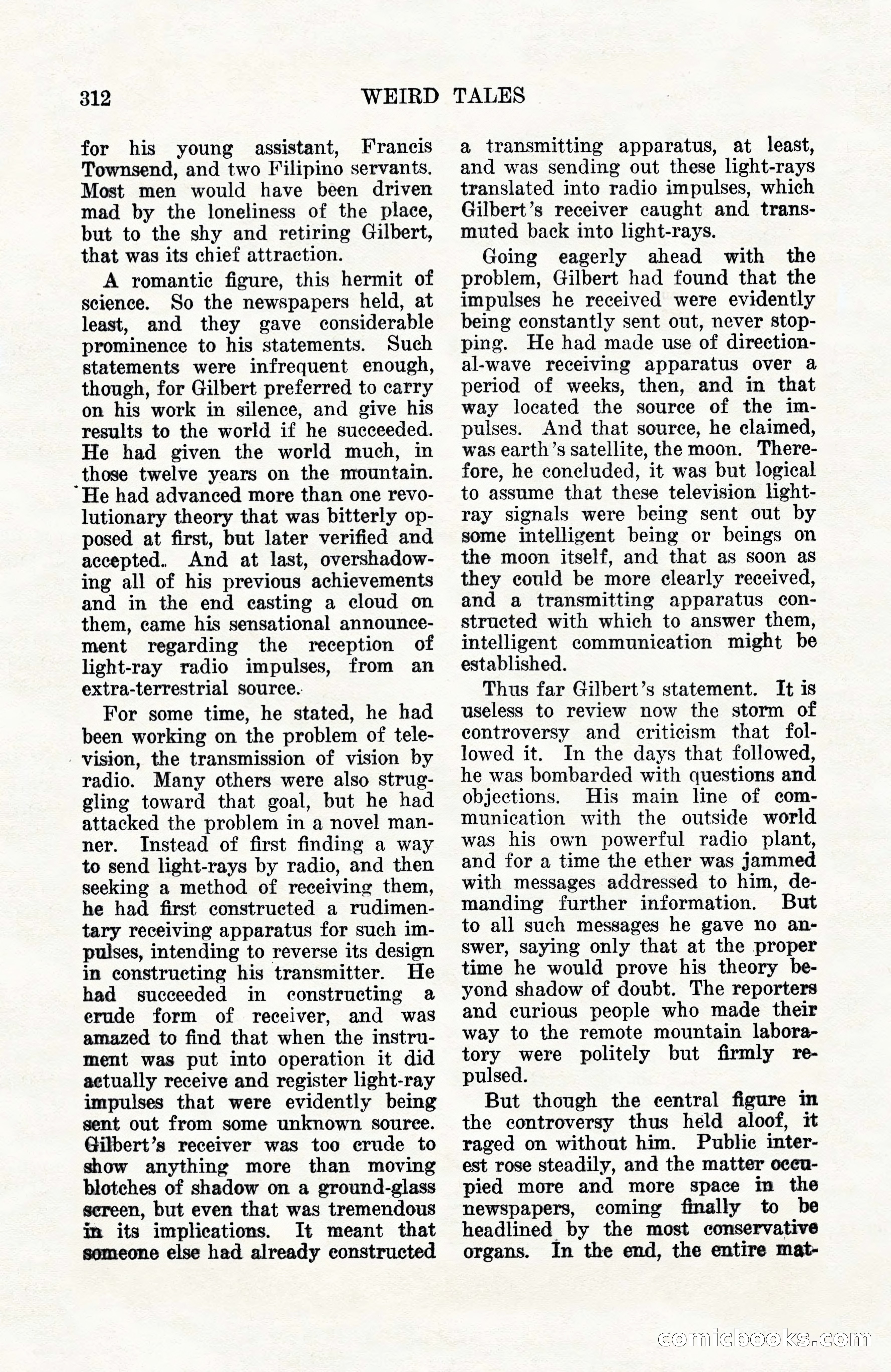 Weird Tales, Vol. 10, No. 3 — page 26 of 148