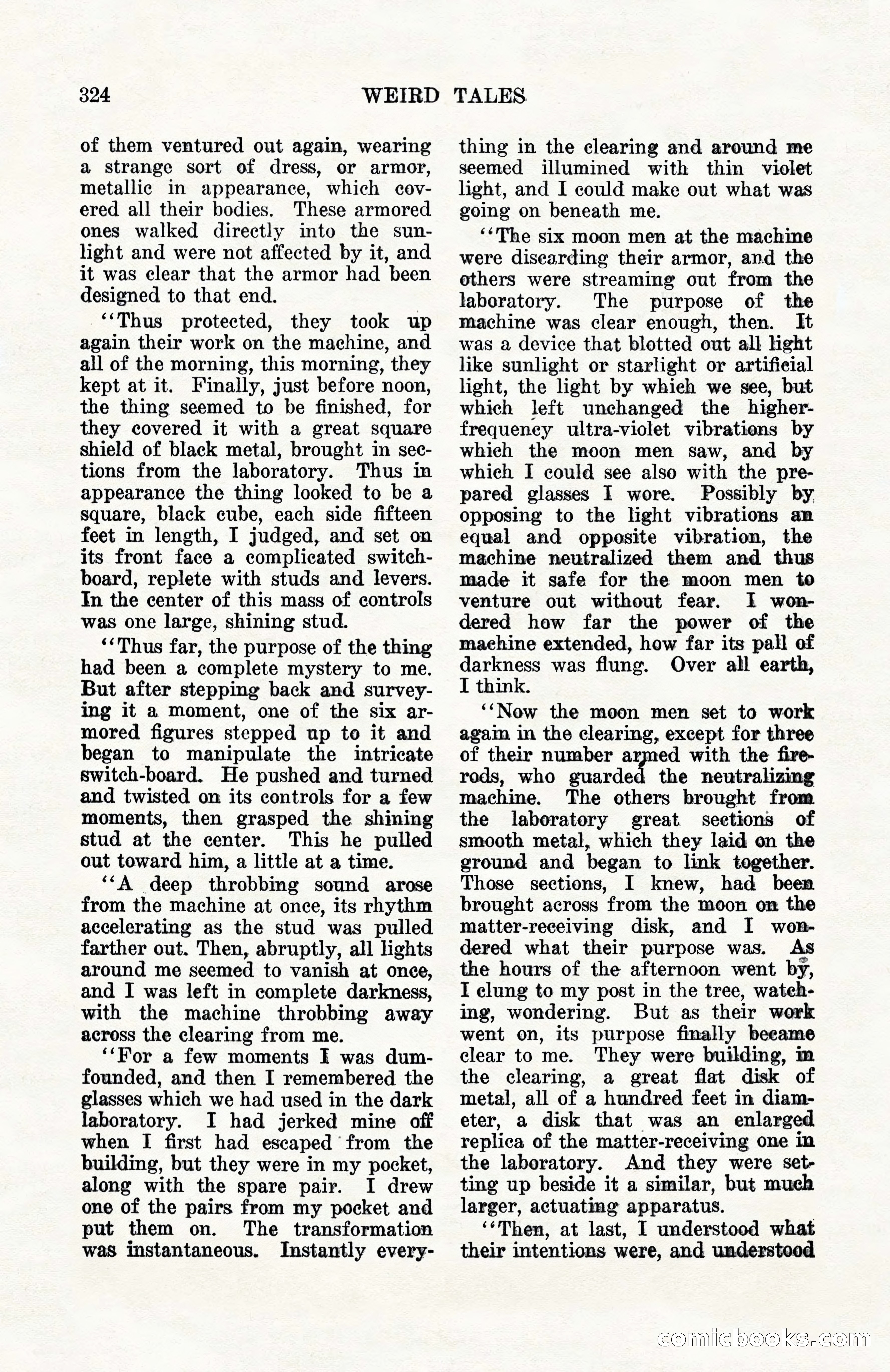 Weird Tales, Vol. 10, No. 3 — page 38 of 148