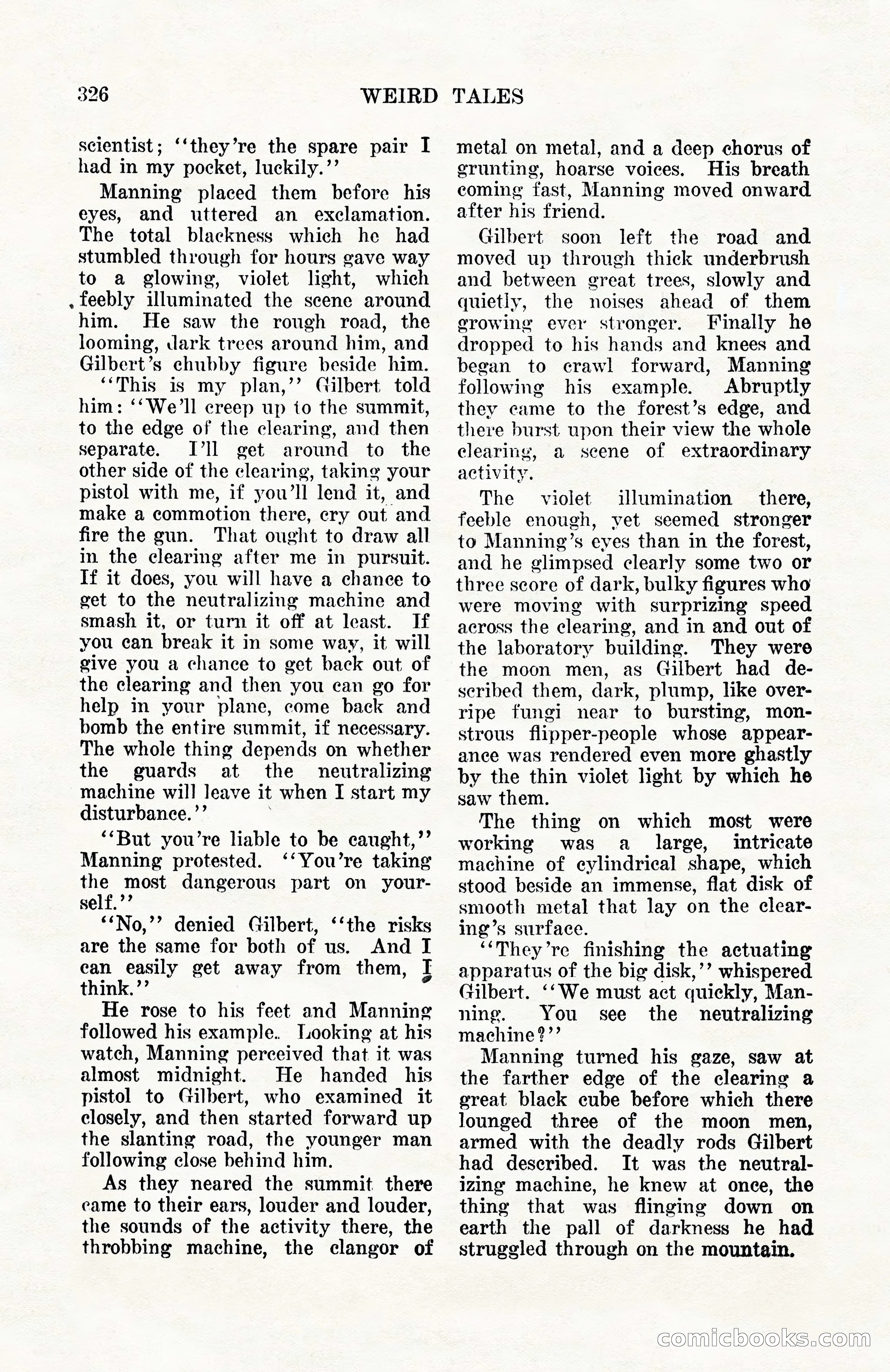 Weird Tales, Vol. 10, No. 3 — page 40 of 148