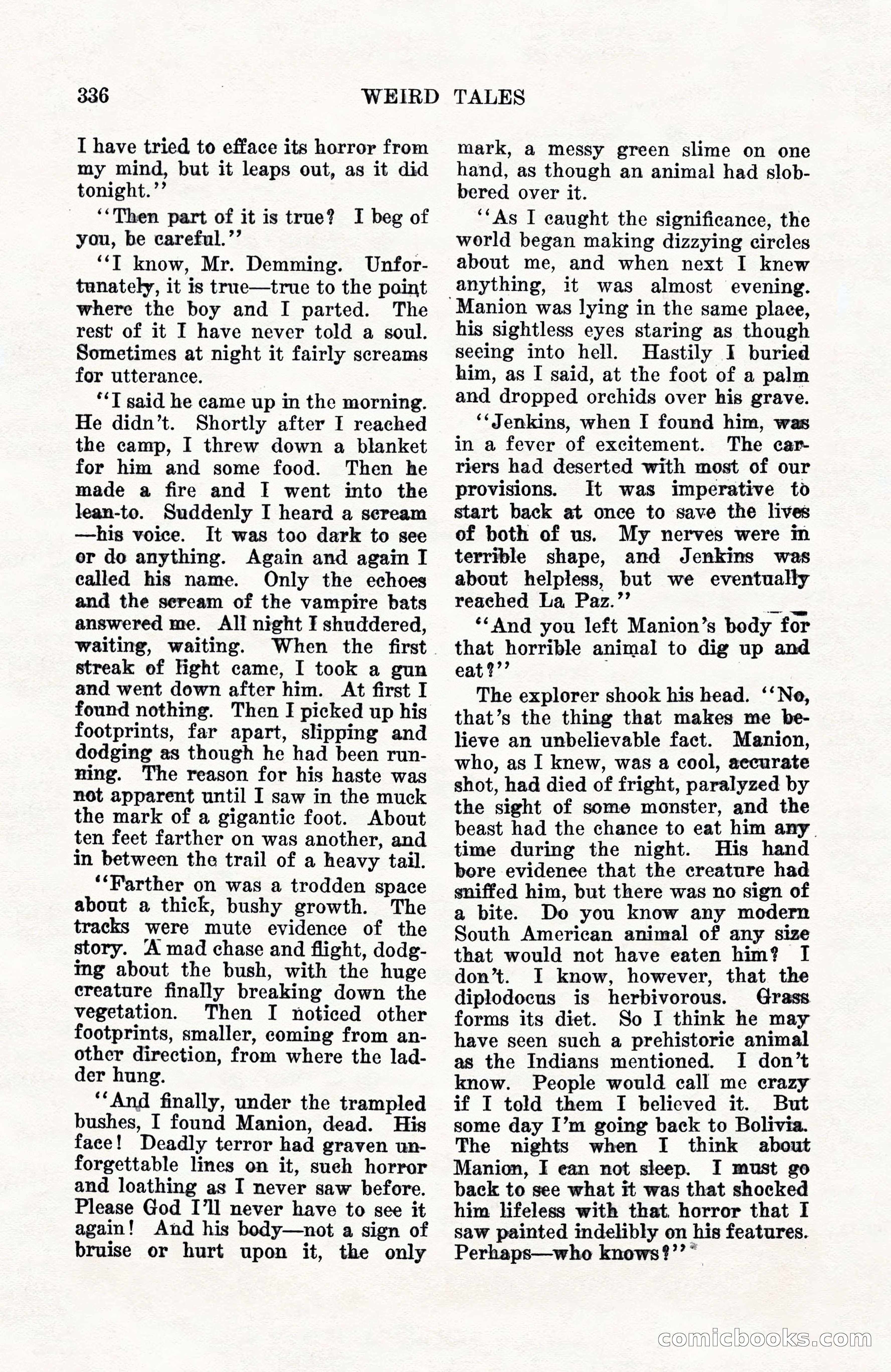 Weird Tales, Vol. 10, No. 3 — page 50 of 148