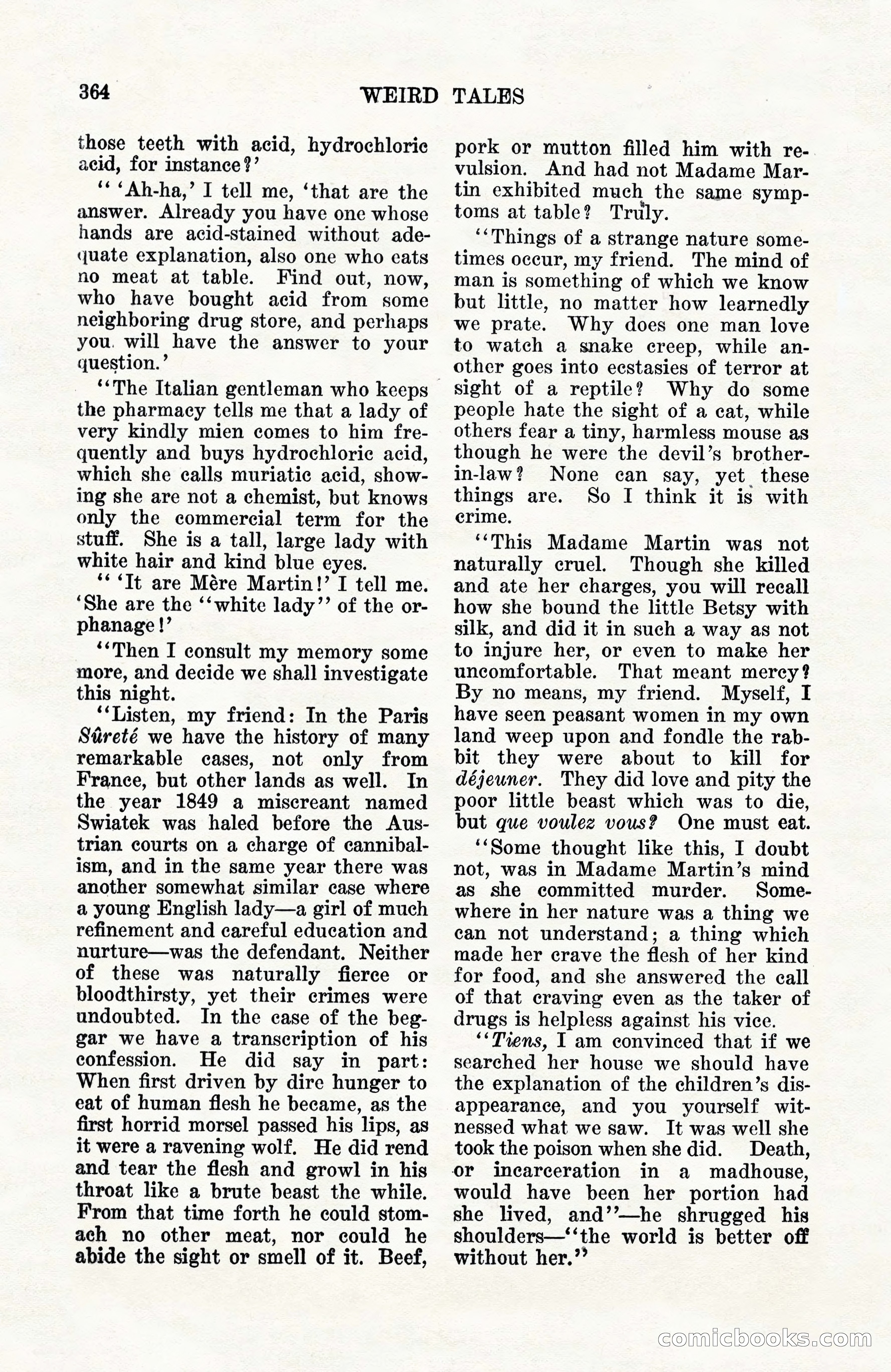Weird Tales, Vol. 10, No. 3 — page 78 of 148