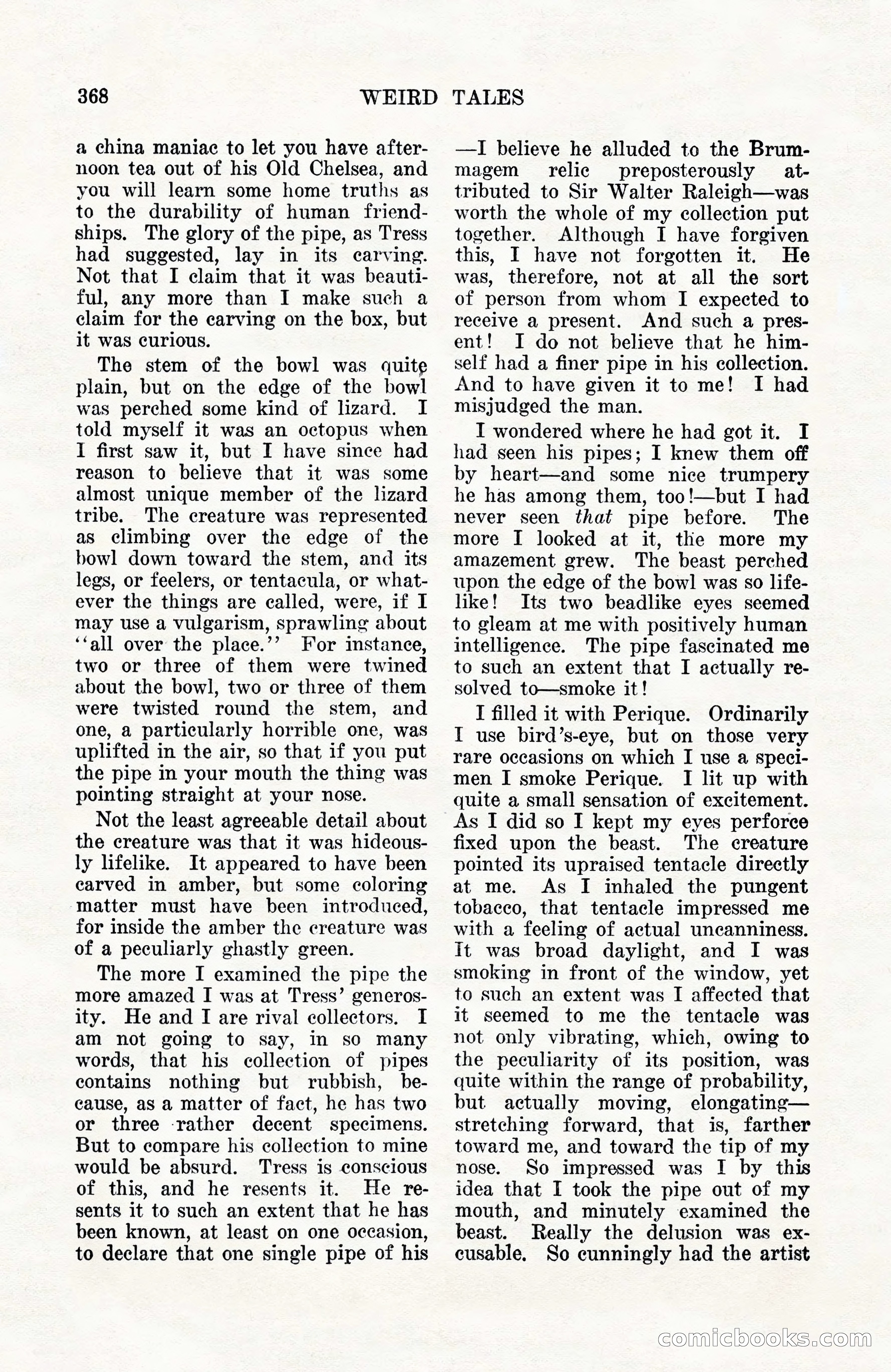 Weird Tales, Vol. 10, No. 3 — page 82 of 148