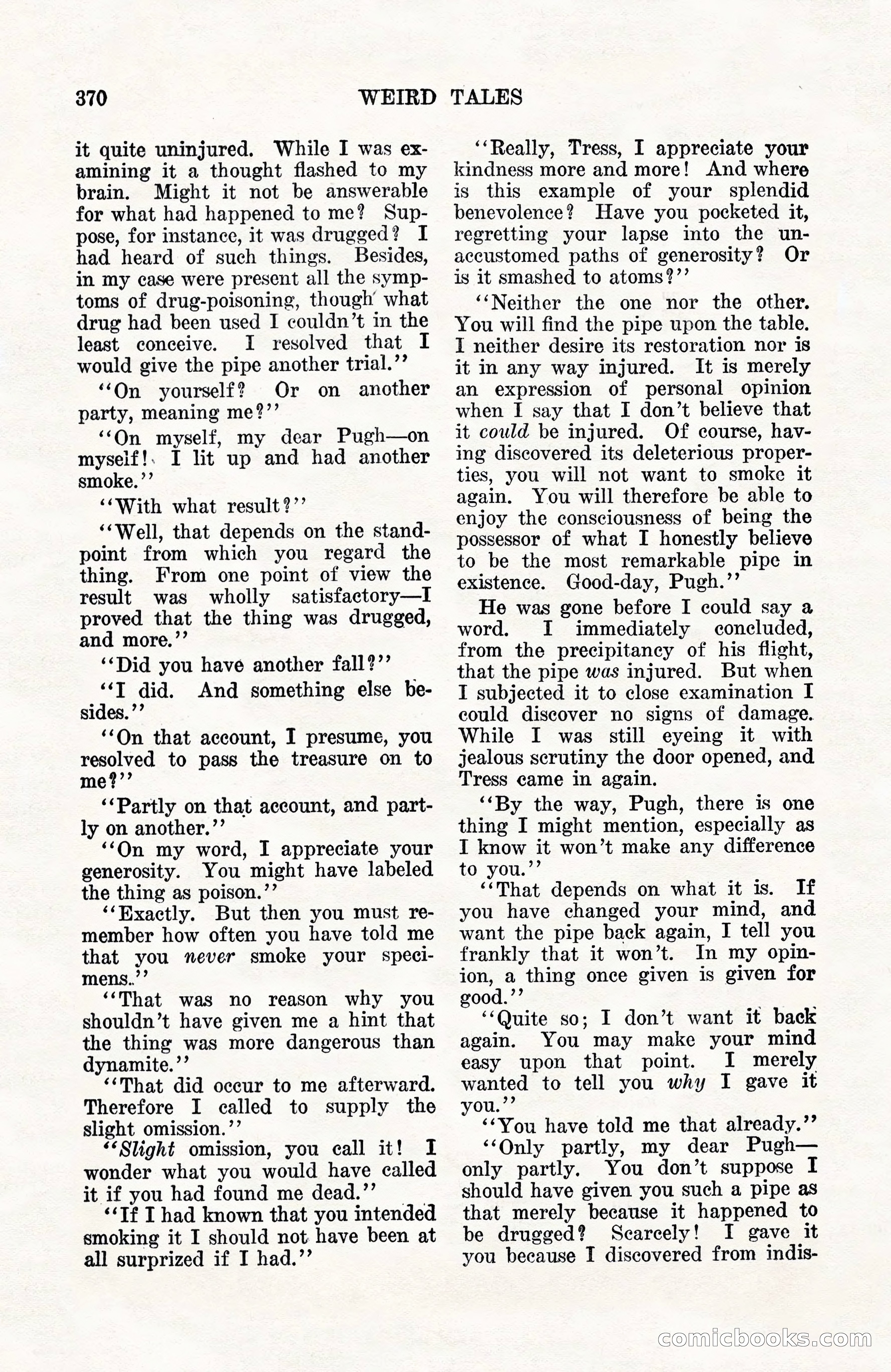 Weird Tales, Vol. 10, No. 3 — page 84 of 148