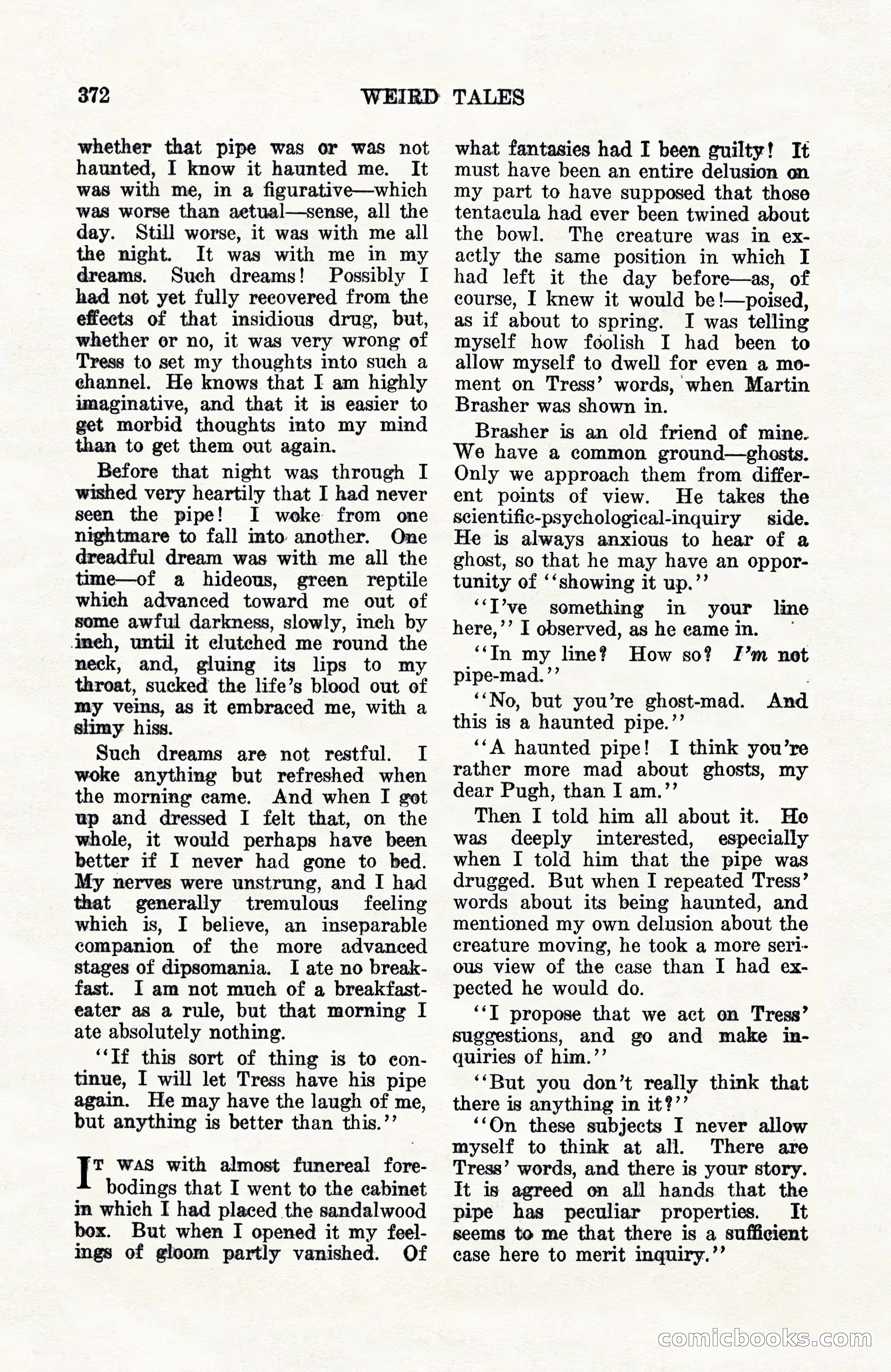 Weird Tales, Vol. 10, No. 3 — page 86 of 148