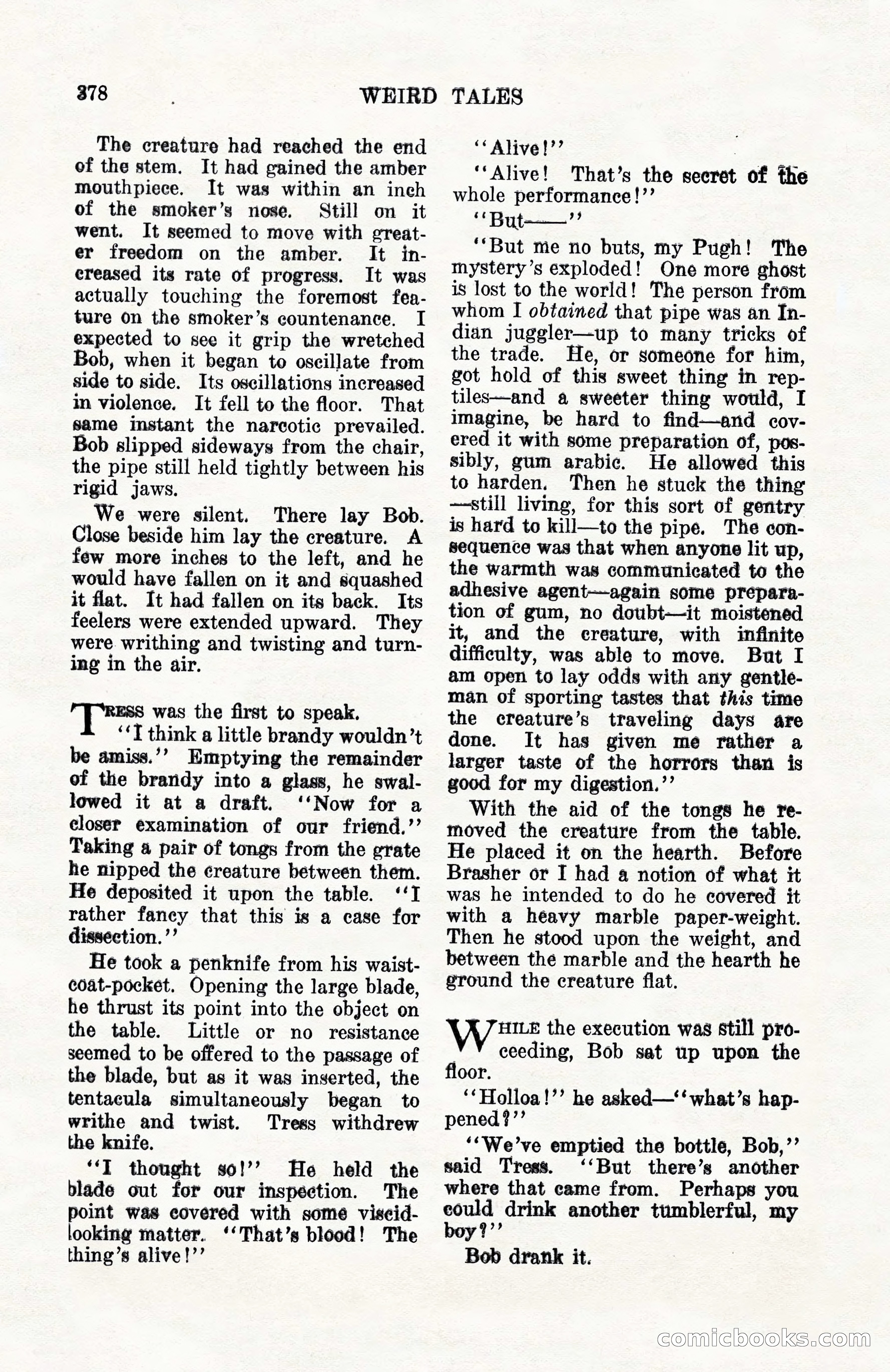 Weird Tales, Vol. 10, No. 3 — page 92 of 148