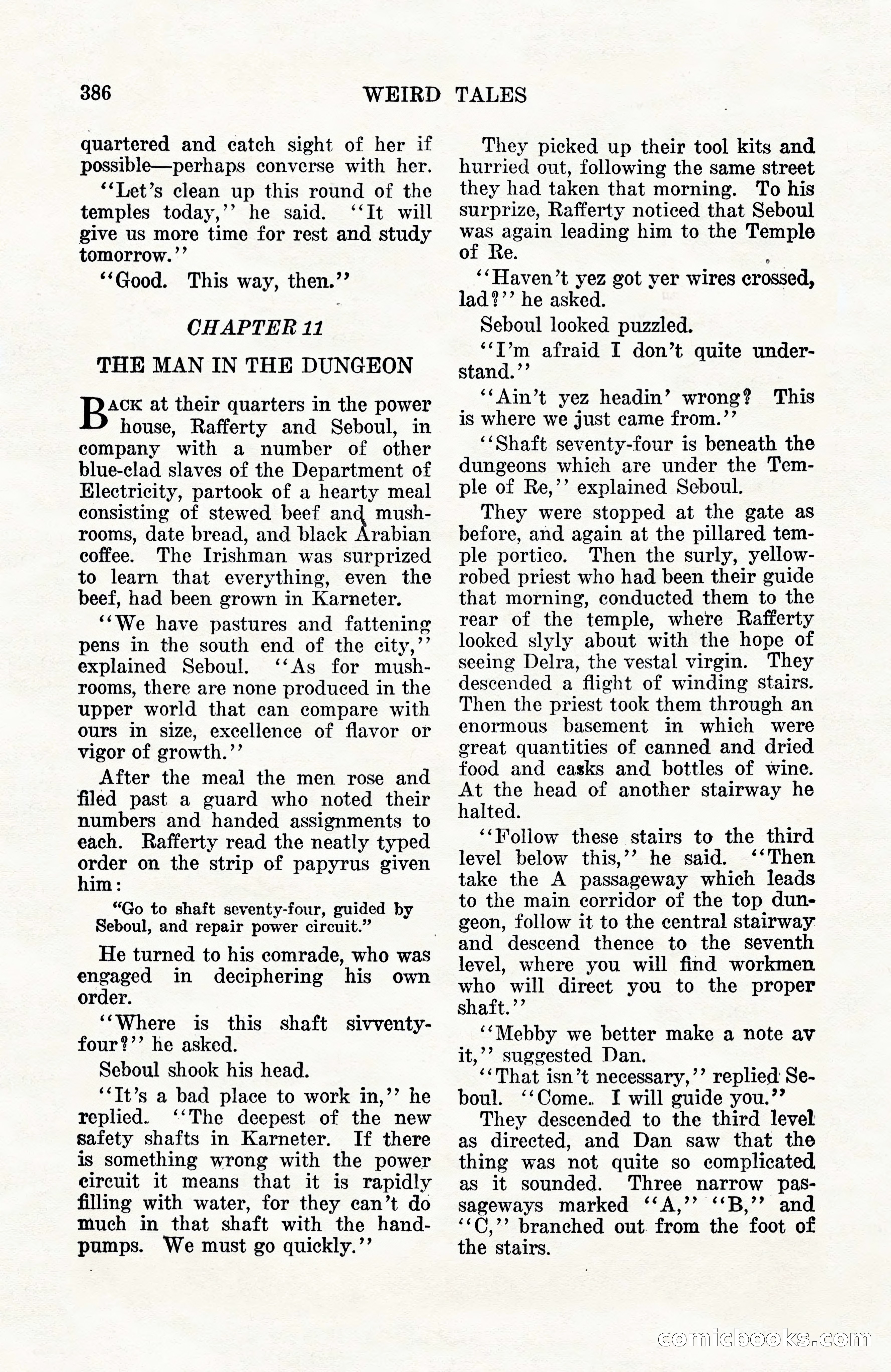 Weird Tales, Vol. 10, No. 3 — page 100 of 148