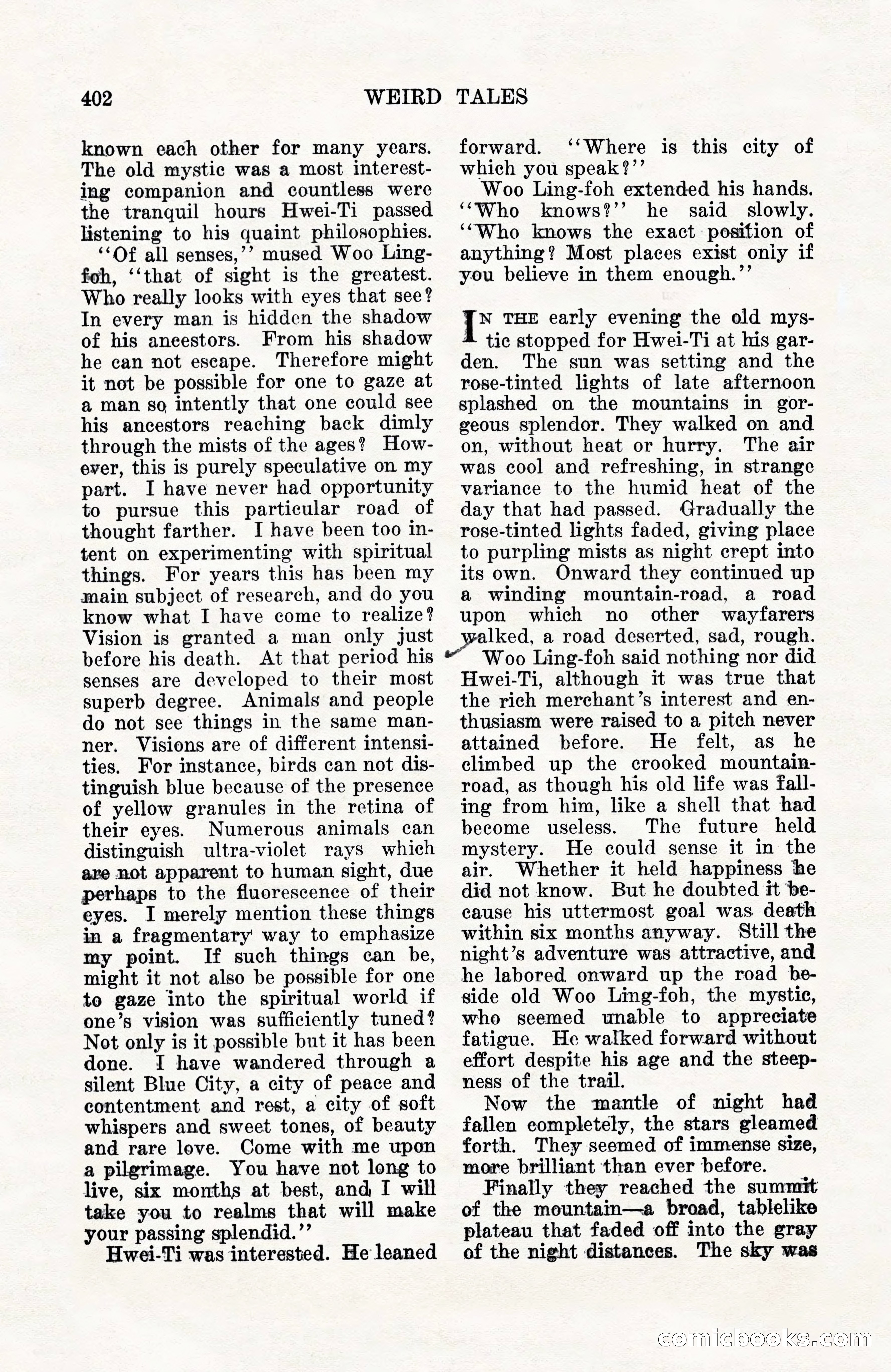 Weird Tales, Vol. 10, No. 3 — page 116 of 148