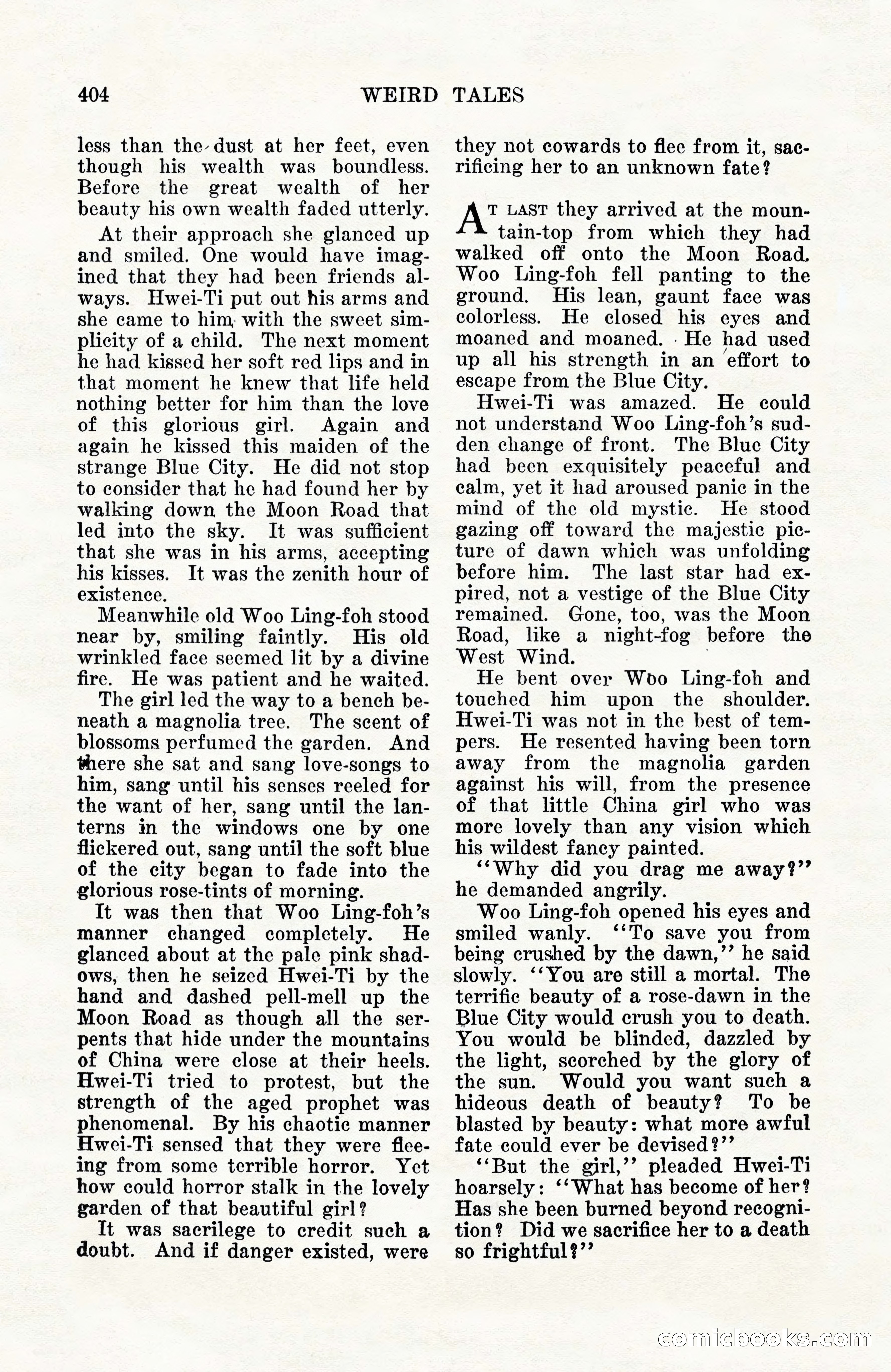 Weird Tales, Vol. 10, No. 3 — page 118 of 148