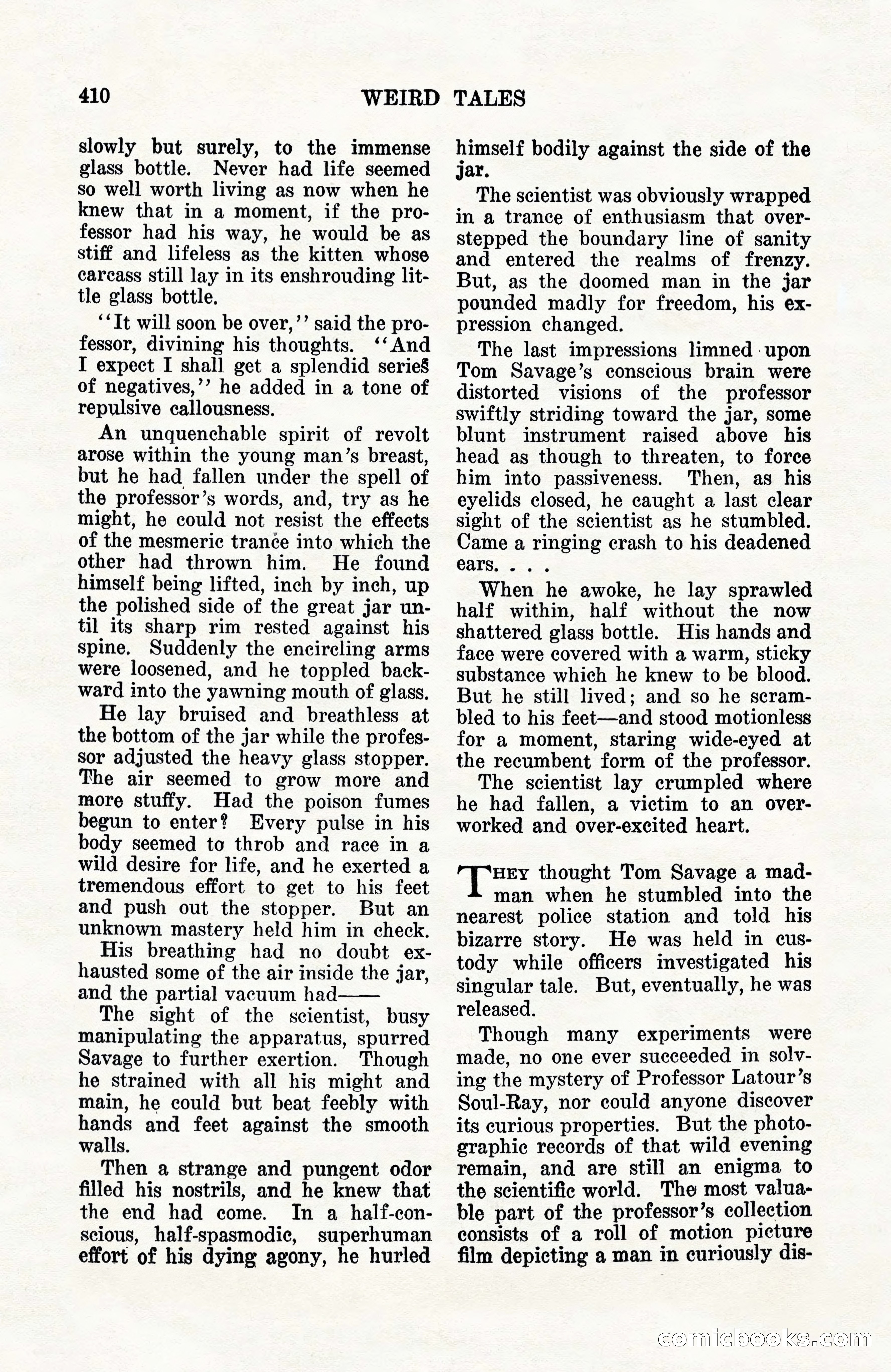 Weird Tales, Vol. 10, No. 3 — page 124 of 148