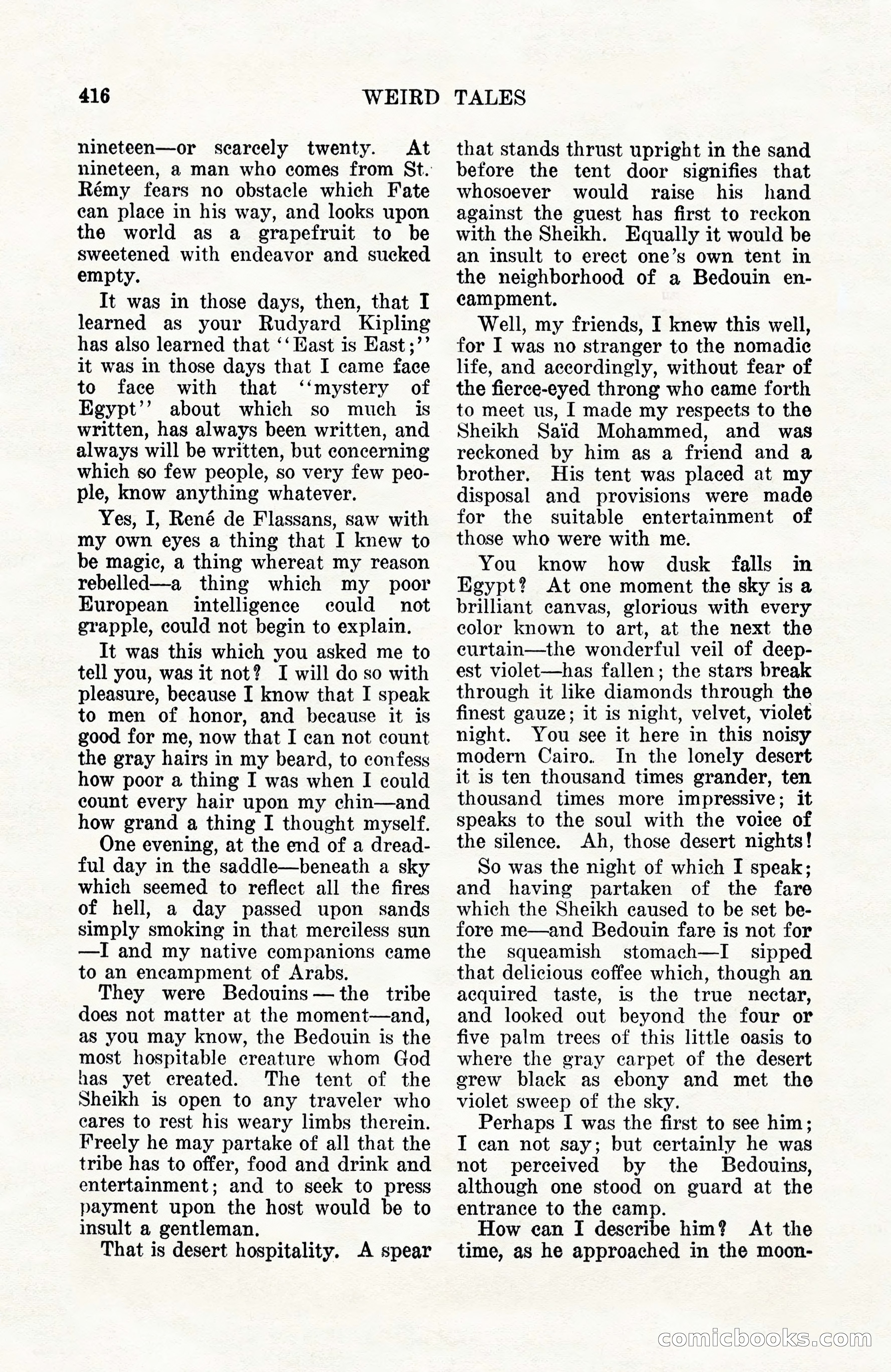 Weird Tales, Vol. 10, No. 3 — page 130 of 148