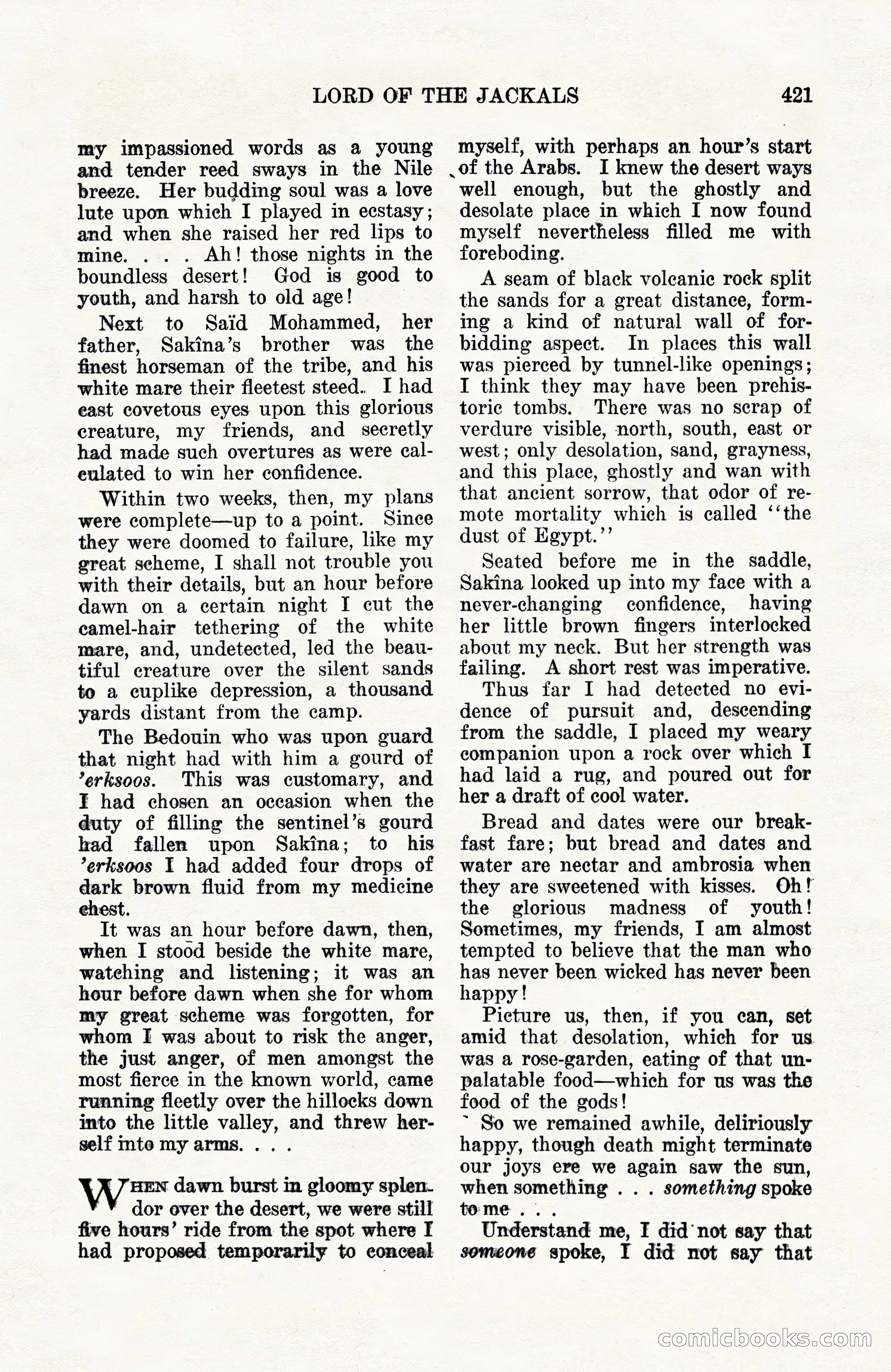 Weird Tales, Vol. 10, No. 3 — page 135 of 148