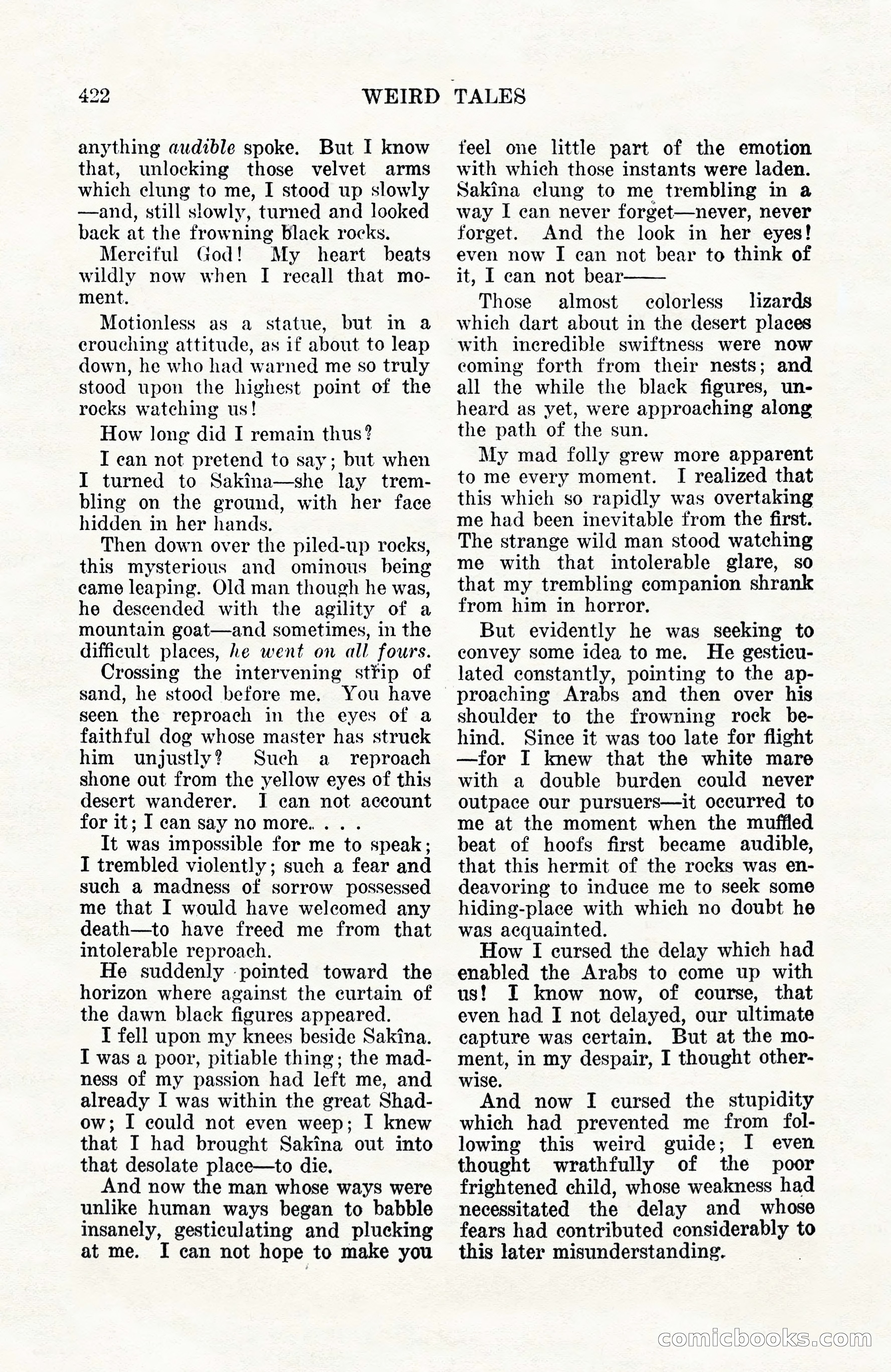 Weird Tales, Vol. 10, No. 3 — page 136 of 148