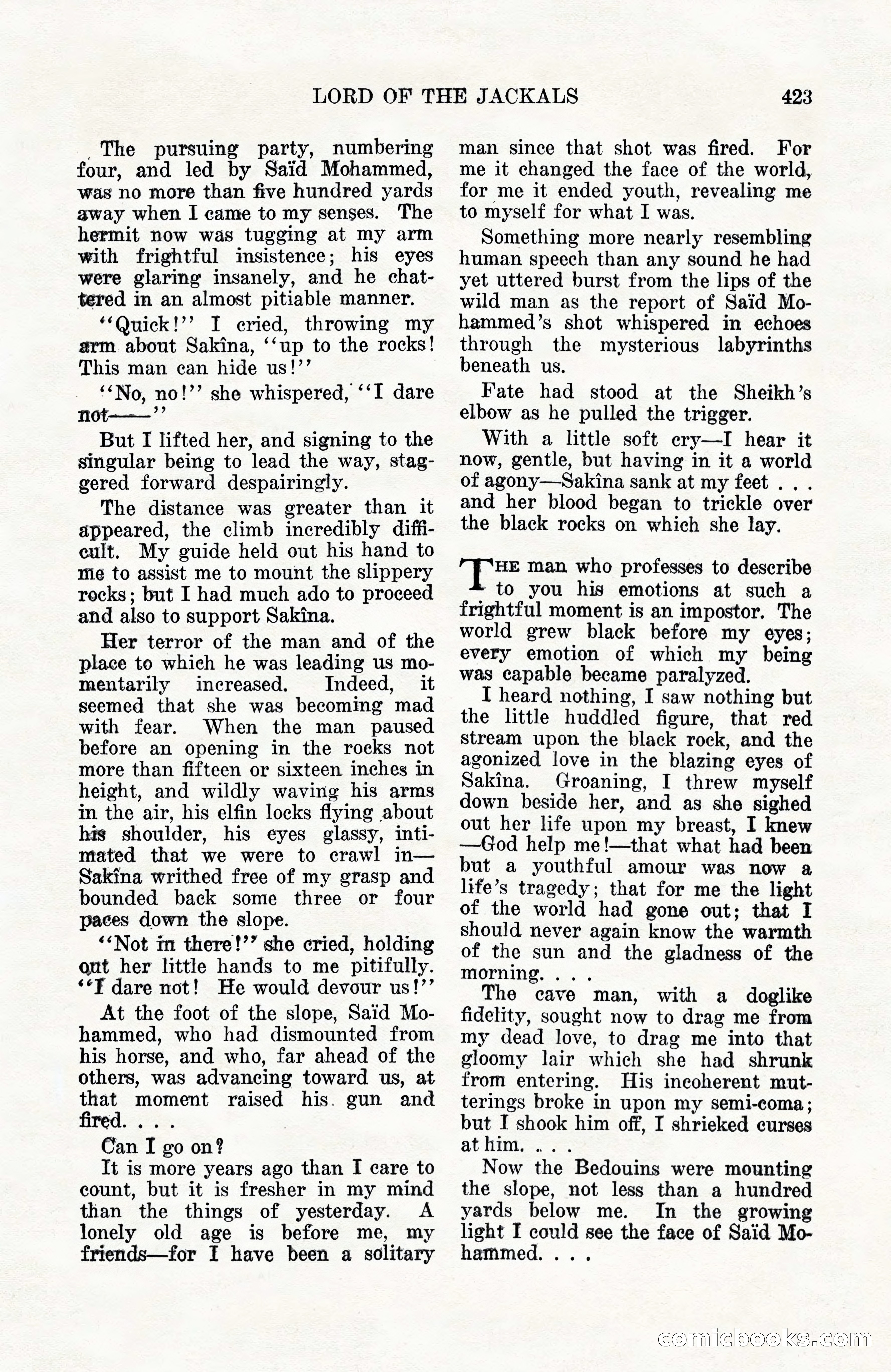 Weird Tales, Vol. 10, No. 3 — page 137 of 148