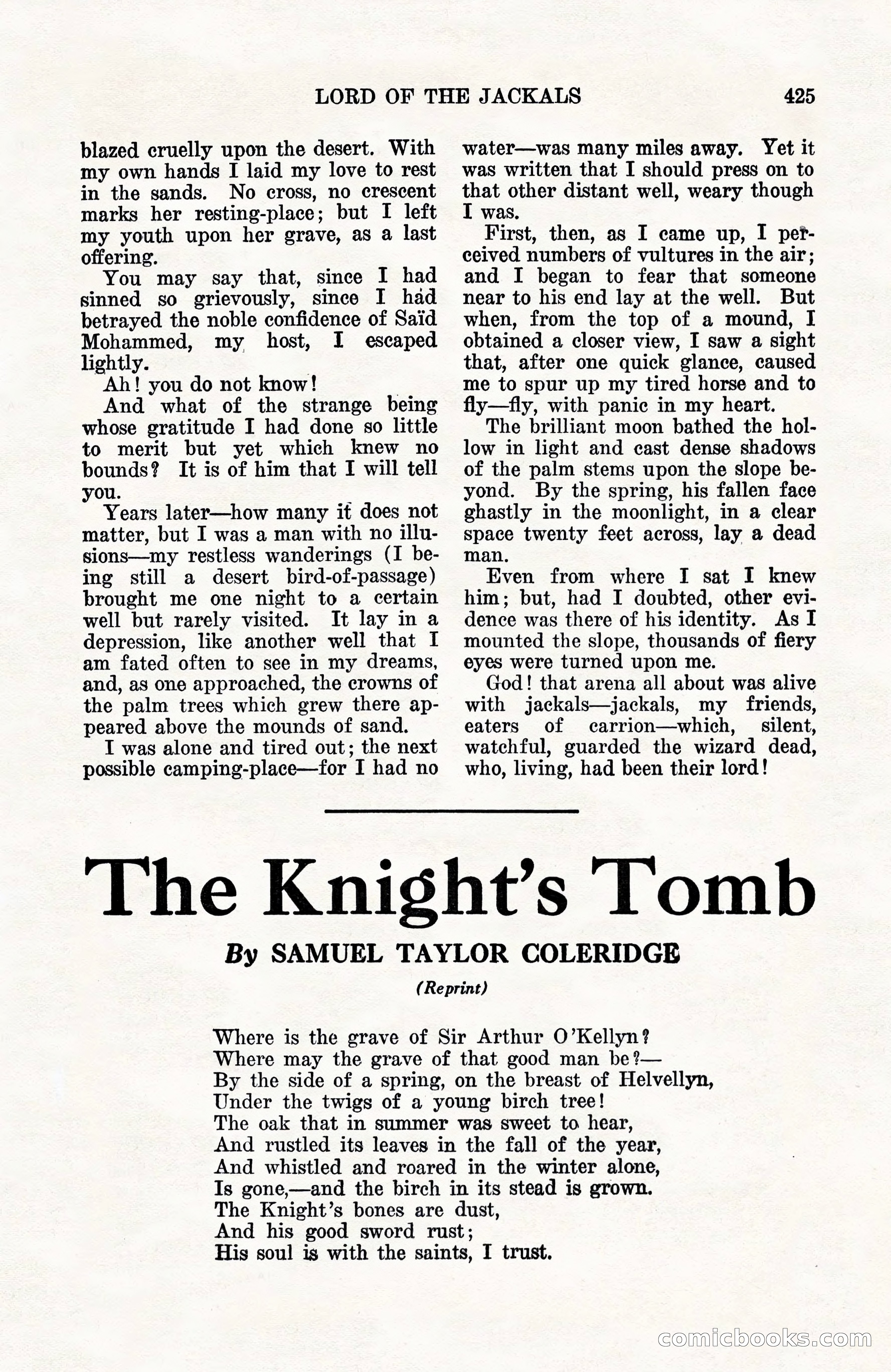 Weird Tales, Vol. 10, No. 3 — page 139 of 148
