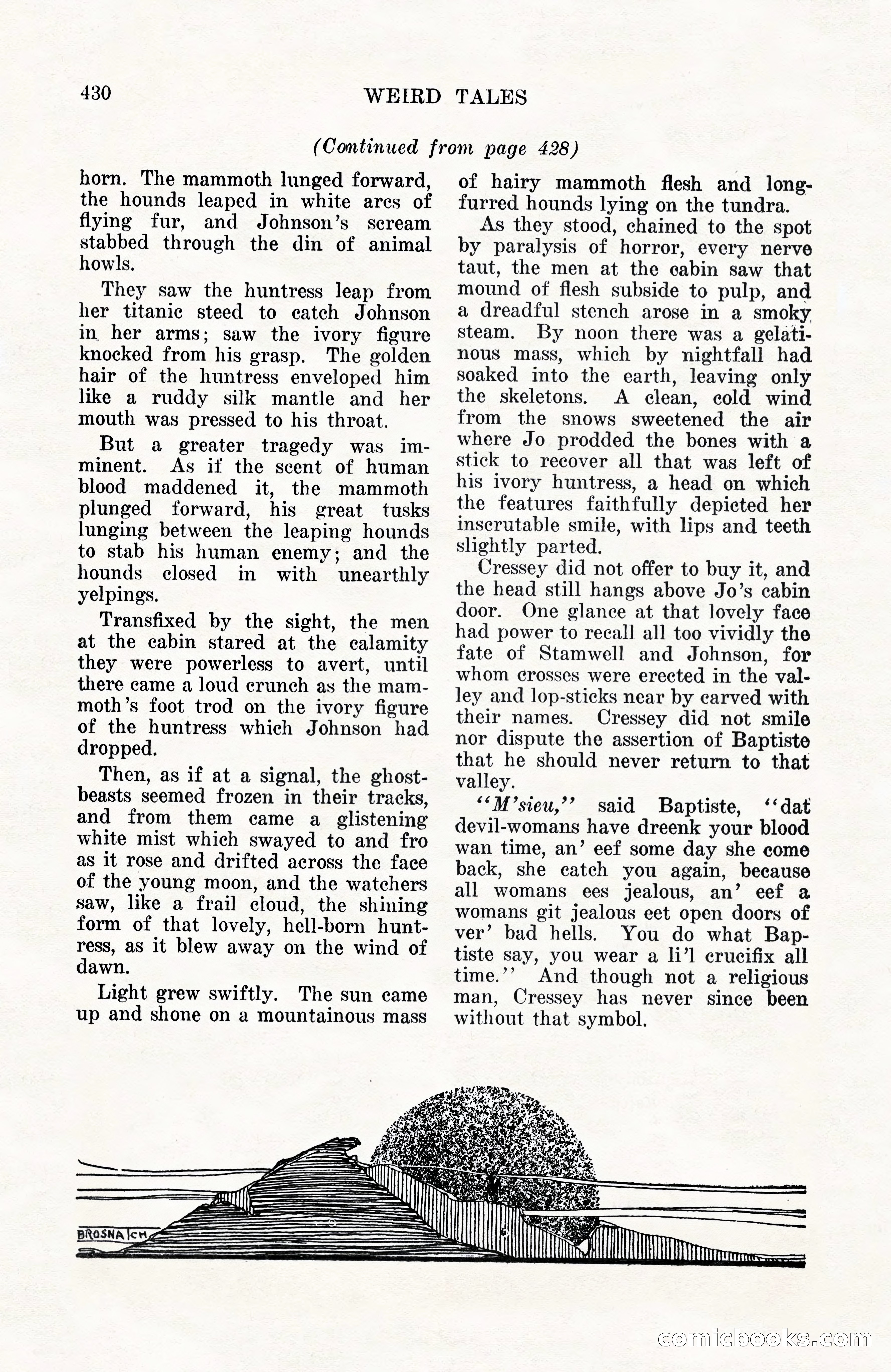 Weird Tales, Vol. 10, No. 3 — page 144 of 148