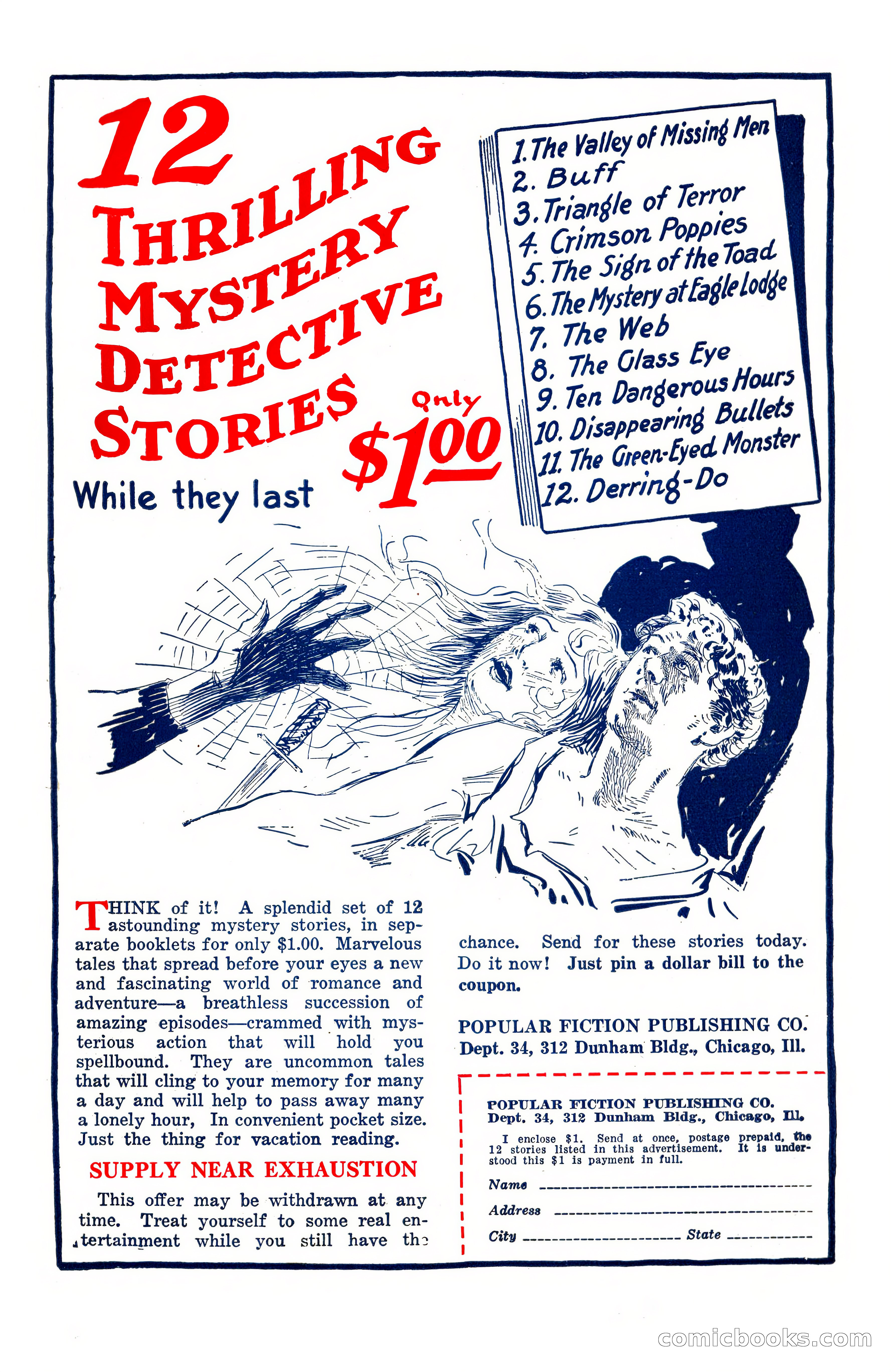 Weird Tales, Vol. 10, No. 3 — page 147 of 148