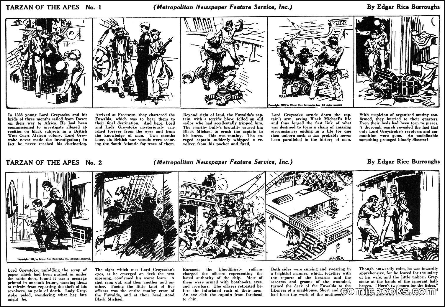 Tarzan (comic strip) by Hal Foster