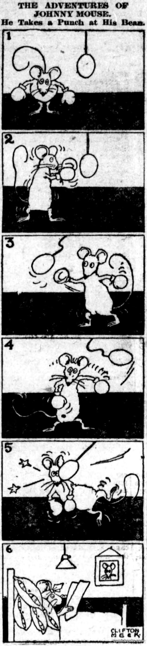 The Adventures of Johnny Mouse: He Takes a Punch at His Beans