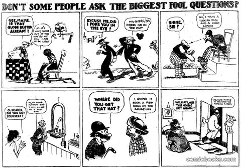 Don't Some People Ask the Biggest Fool Questions?