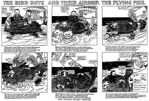 The Bird Boys and Their Airship, the Flying Fish