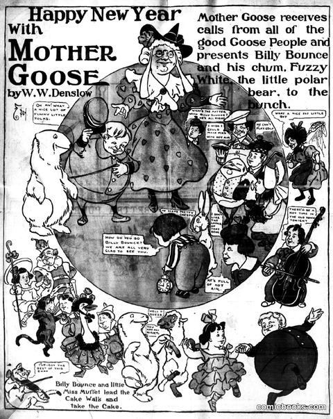 Happy New Year with Mother Goose