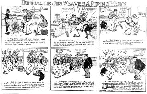 Binnacle Jim Weaves a Piping Yarn