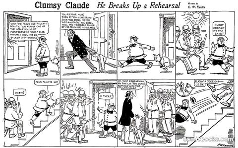 Clumsy Claude: He Breaks Up a Rehearsal