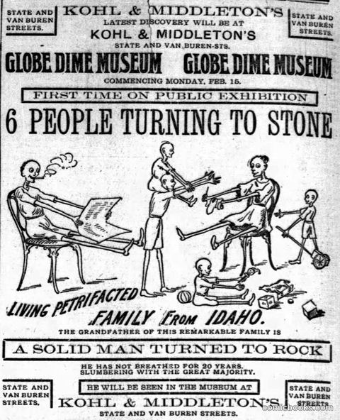 Globe Dime Museum Advertisement
