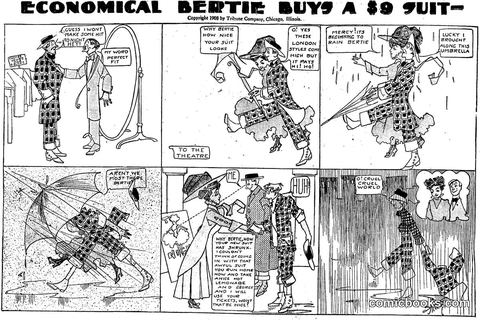 Economical Bertie Buys a $9 Suit