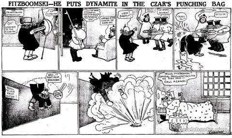 Fizzboomski—He Puts Dynamite in the Czar's Punching Bag