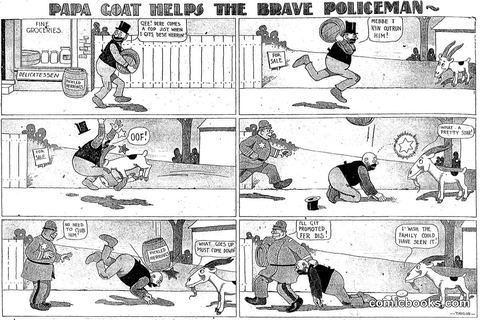 Papa Goat Helps the Brave Policeman