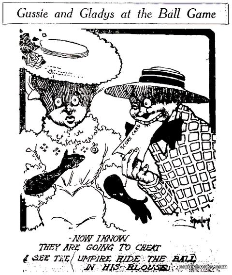 Gussie and Gladys at the Ball Game