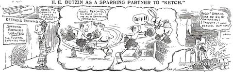 H. E. Butzin as a Sparring Partner to 'Ketch'