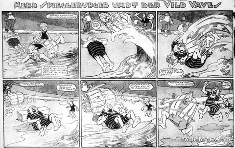 Herr Spiegleburger Caught by the Wild Waves