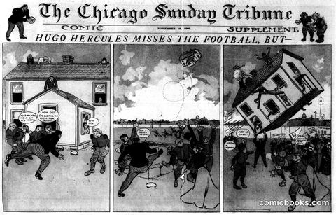 Hugo Hercules Misses the Football