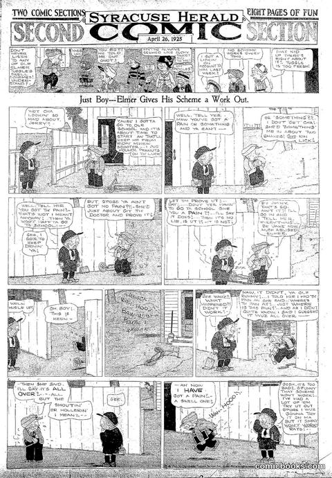 Just Boy—Elmer Gives His Scheme a Work Out