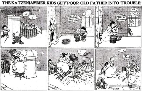 The Katzenjammer Kids Get Poor Old Father Into Trouble