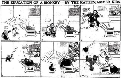 The Katzenjammer Kids — "The Education of a Monkey"