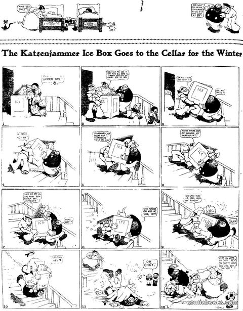 The Katzenjammer Kids: 'The Ice Box Goes to the Cellar for the Winter'