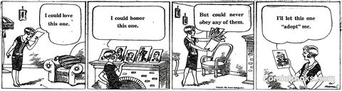 Comic Strip Panel Sequence