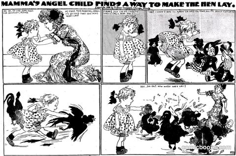Mamma's Angel Child Finds a Way to Make the Hen Lay