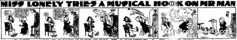 Miss Lonely Tries a Musical Hook on Mr Man
