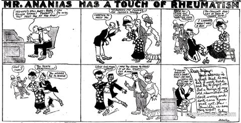 Mr. Ananias Has a Touch of Rheumatism