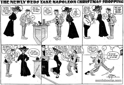 The Newly Weds Take Napoleon Christmas Shopping