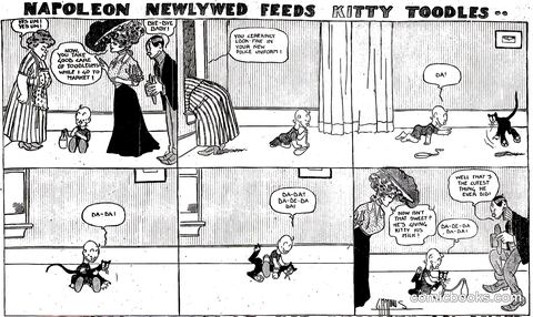Napoleon Newly Wed Feeds Kitty Foodles