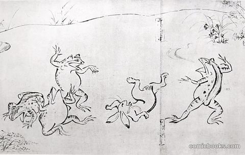 Chōjū-giga (Scrolls of Frolicking Animals)